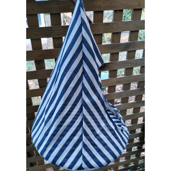 Small Cat Hammock Hanging Bed Blue White Striped - Picture 2 of 13